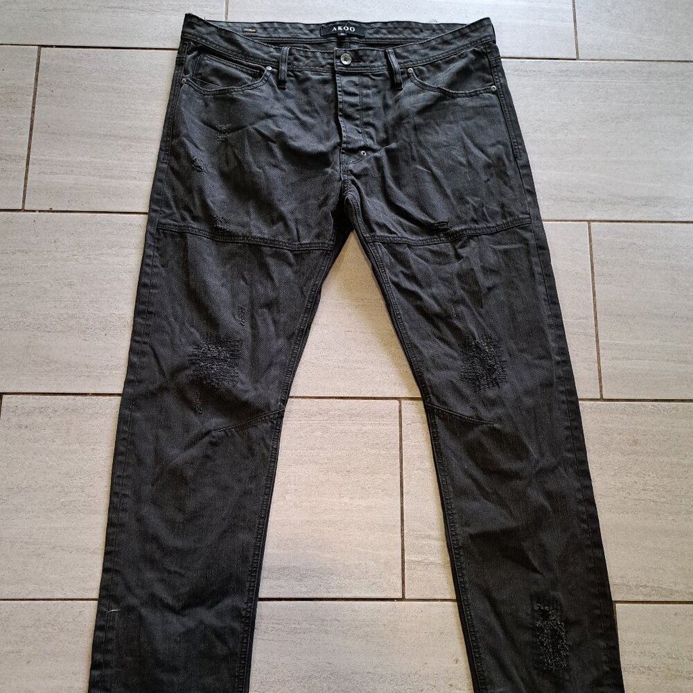 %Akoo Jeans Men Black Size 40x34 / J2